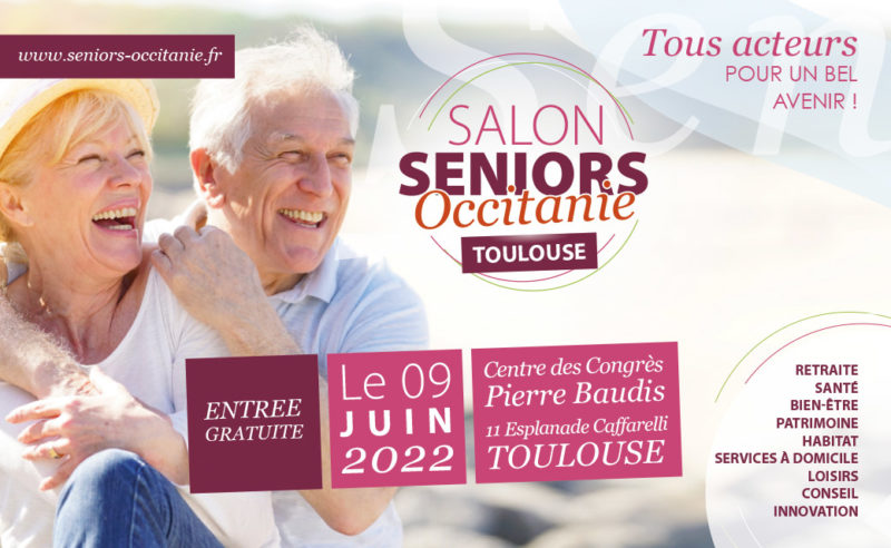 Affiche du salon senior à Toulouse