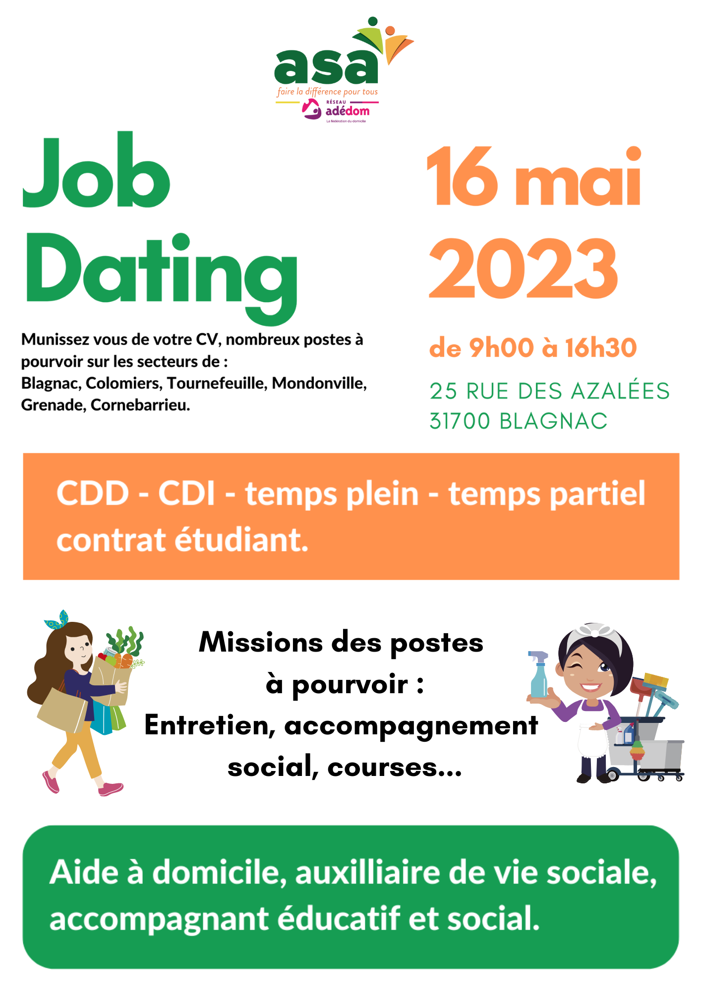 job dating du 16 mai