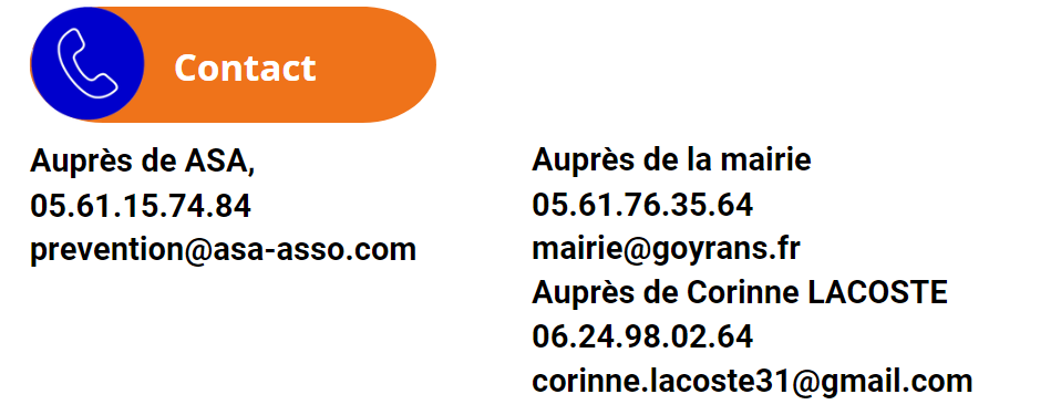 Contact Goyrans atelier mémoire 2023/2024